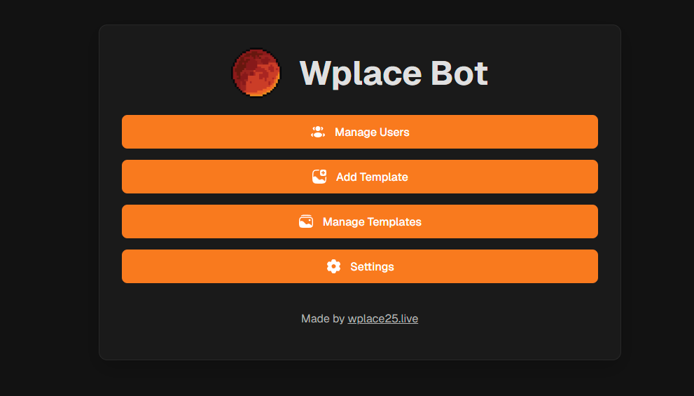 Wplace Bot application screenshot